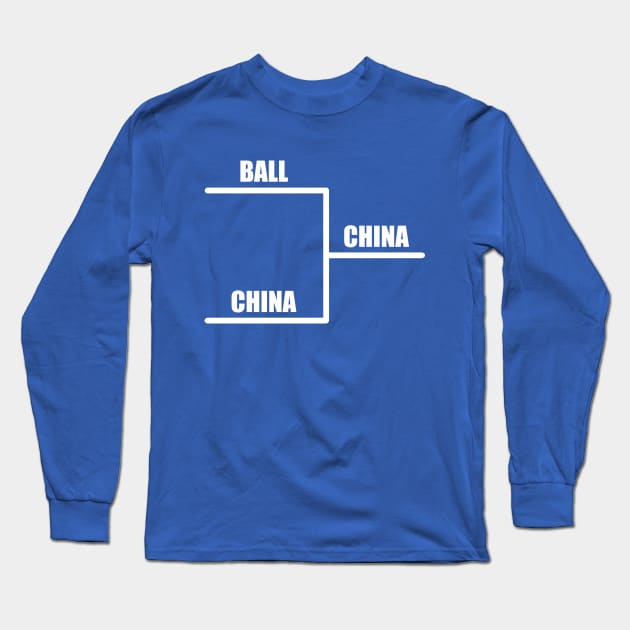 Ball Vs China Long Sleeve T-Shirt by Lord Teesus